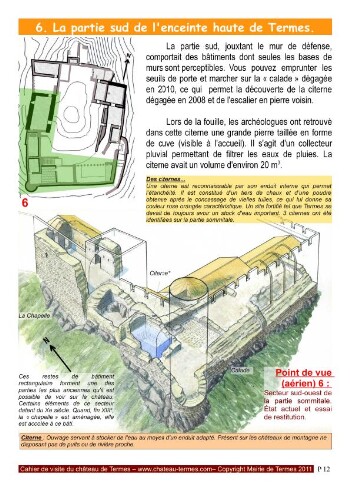 Plan du ch�teau de Termes