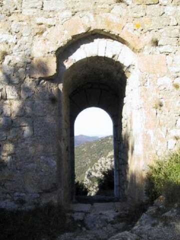 Poterne ch�teau de Termes, pays cathare