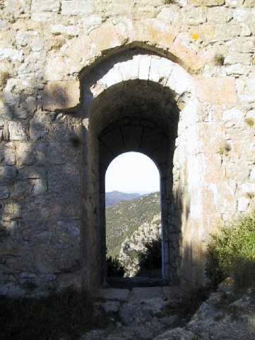 Poterne ch�teau de Termes, pays cathare
