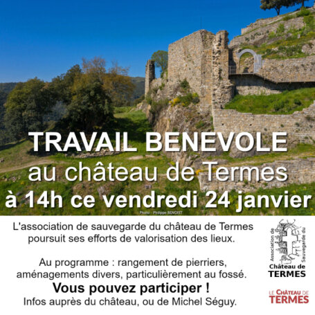 Bénévolat au château de Termes en 2025