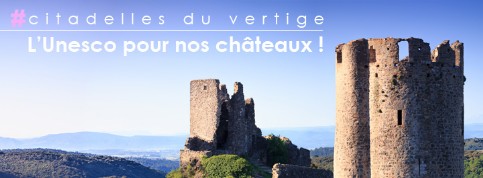 L'unesco pour les châteaux de l'Aude. 