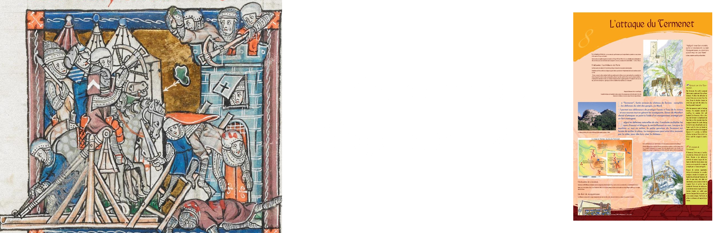 La visite avec un cahier explicatif du château de Termes médiation culture patrimoine MH