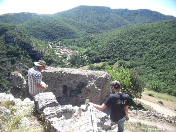 Bénévoles REMPART au château de Termes
