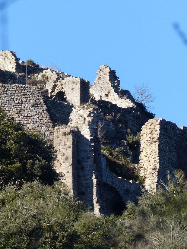 Termes, l'entrée du château