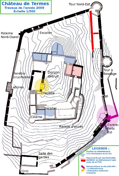 Termes plan travaux 2009