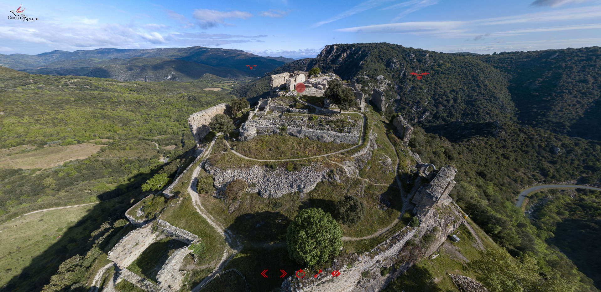 Pano 360 château de Termes 