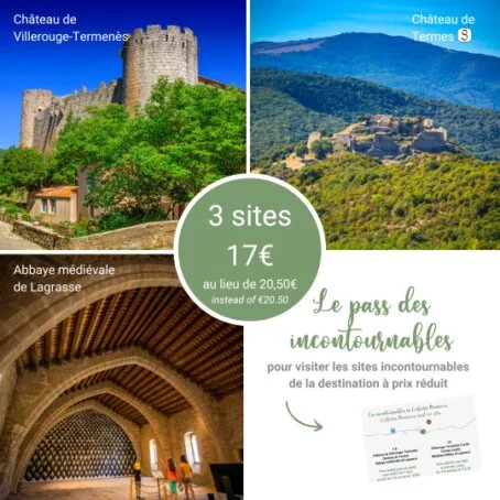 3 sites 15 euros incontournables corbières