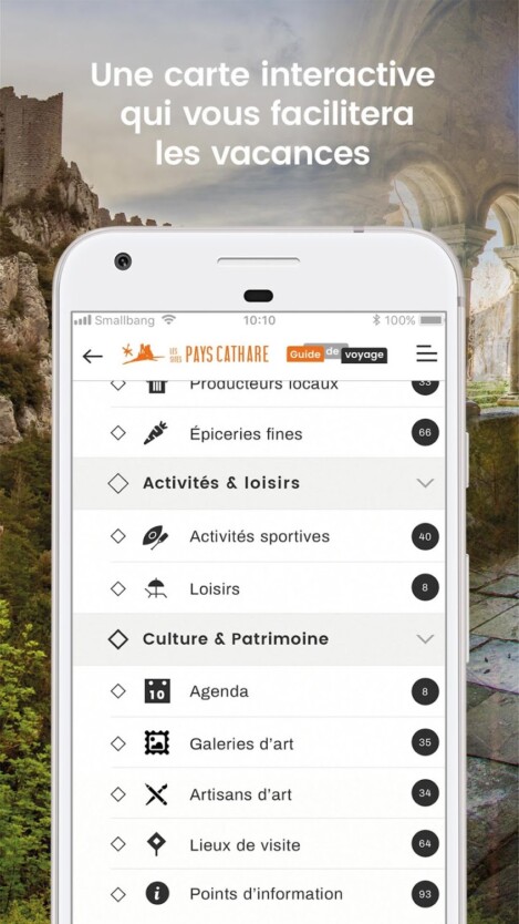 PaysCathare Les applis Château de Termes