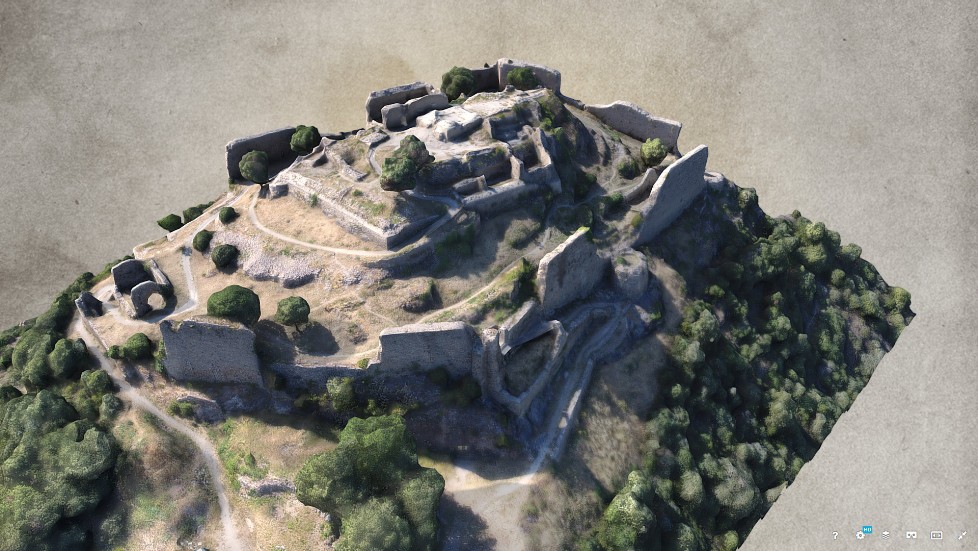 Le château de Termes Sketchfab 3D Aude, Corbières FoWoMap